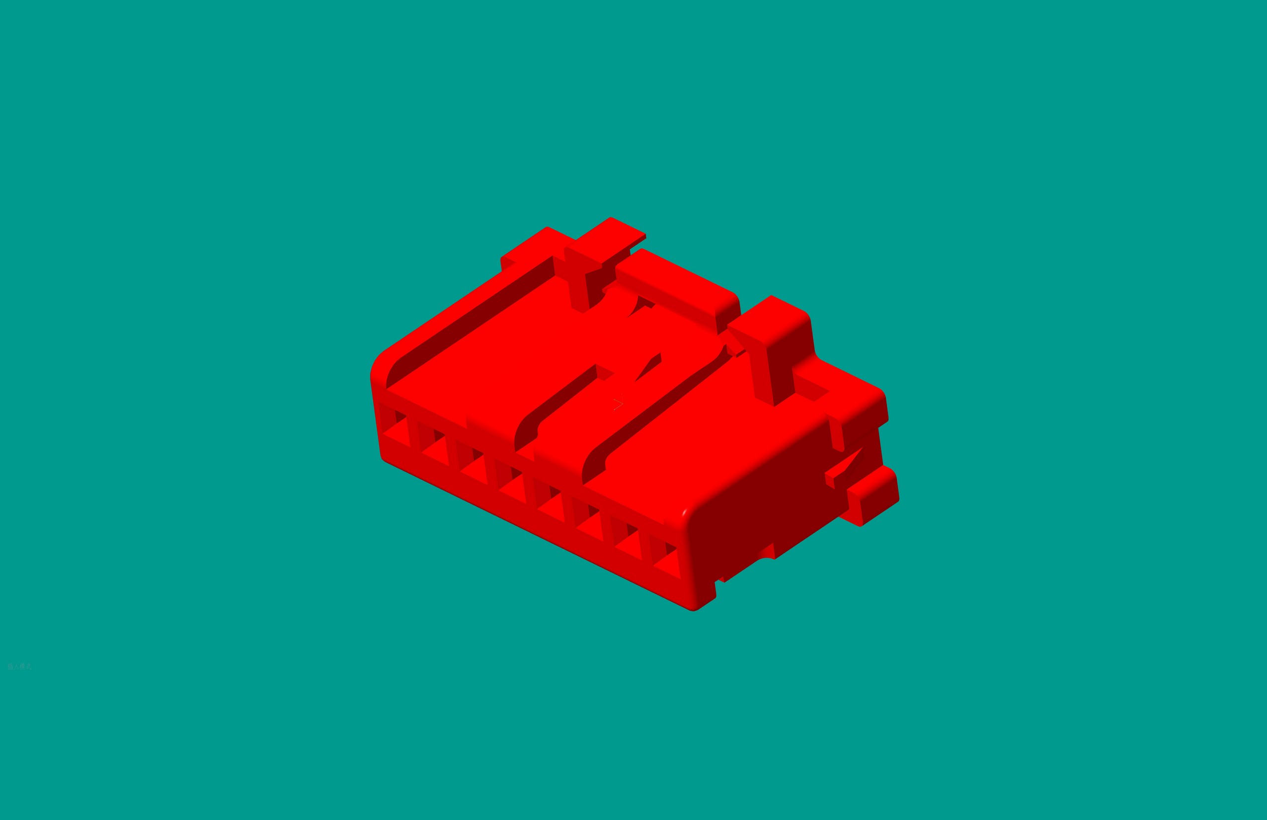 2.0間距，PNIRP-08V-S插頭/紅色/