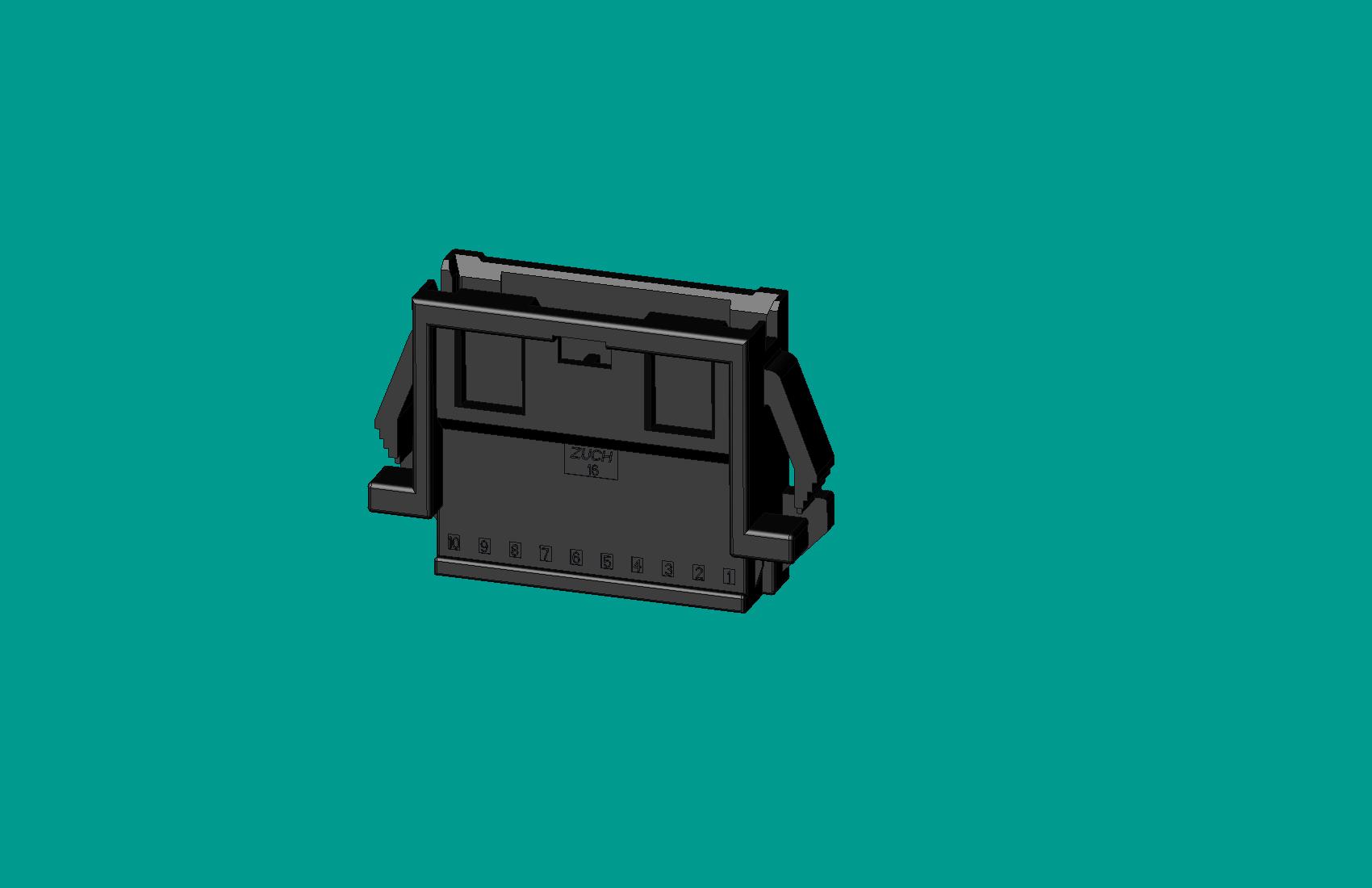 2.0間距，PNIRR-10V-S(帶鎖定面板)黑色