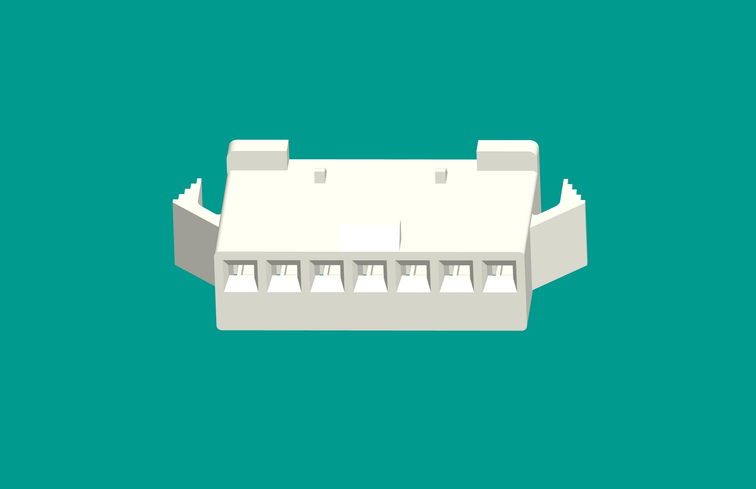 SMP-7孔塑殼C型插頭/白色/